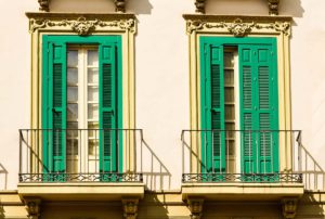 Classic andalusian balconies, Malaga