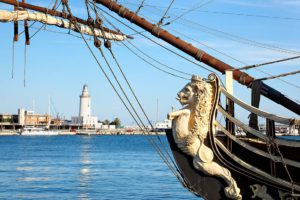 View on port of Malaga