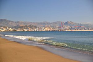 western beach of Malaga